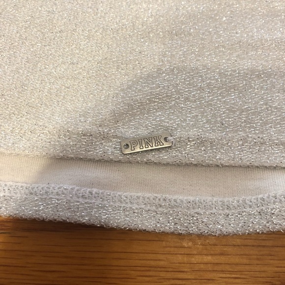 PINK Victoria's Secret Silver Crop Top - Picture 3 of 5